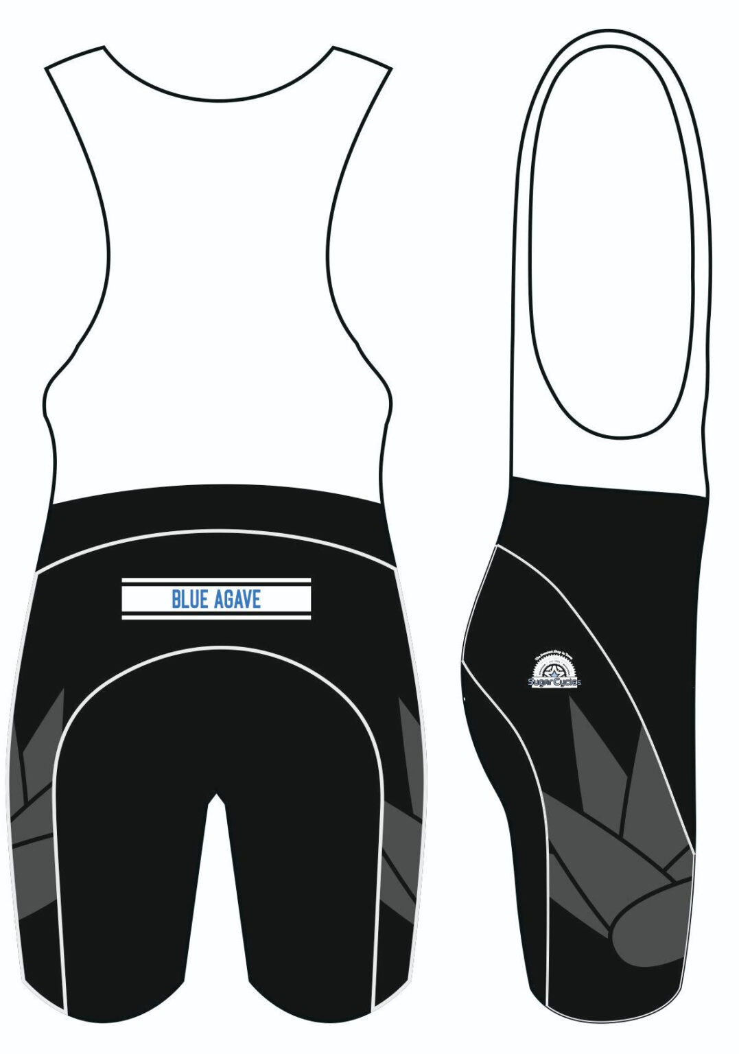BA 26 Cycling Bib Short Blue Agave Racing ba-26-cycling-bib-short-blue-agave-racing
